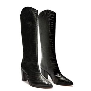 SCHUTZ Knee High Leather Boots. NWT.